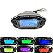 Produktbild Ocamo 12 V Universal Motorrad LCD Digital 13000 RPM Tacho Hintergrundbeleuchtung Motorrad Kilometerzähler