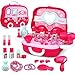 Produktbild Rollenspiele Mädchen, WEIZQ Kinderschminkset Kindertag Geschenk für Kinder Schminksachen Mädchenkoffer für Kinder Mädchen Schönes Schminkset