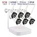 Produktbild Audio & PIR  Tonton 1080p Full HD Überwachungskamera System 8CH NVR mit 6 WLAN Überwachungskamera 2MP Aussen WLAN mit Audioüberwachung, 20m IR Nachtsicht, Bewegungserkennung Keine Festplatte