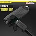 Price comparison product image ADAALEN Nitecore T Sireis Tube UV 500mW 365nm USB Rechargeable LED Keychian Light