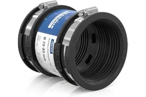 Crassus Schlauchadapter CDC 070 Typ 1 mit Innenlippe, TPE/ V2A, 1 Stück, 70-85 mm, CRA11019