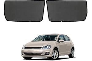 GCCV Sonnenschutz Auto Vorhang Für Baby Kinder Haustiere Sonnenblende Für Golf 7 Mk7 2013-2020 UV Schutz Magnetisch Sonnenschutz Für Autofenster Seitenscheibe Schwarz,Rear-window-2PCS