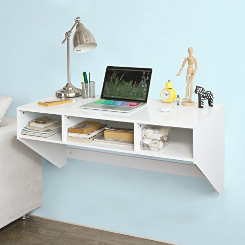 SoBuy Wandtisch in Wei, Wandschrank, Schreibtisch, Computertisch, Arbeitstisch, FWT14-W SoBuy Wandtisch in Wei, Wandschrank, Schreibtisch, Computertisch, Arbeitstisch, FWT14-W