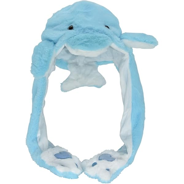 Chapeau Pingouin En Peluche Avec Oreilles Mobiles - Bonnet Rigolo Pour Enfants Et Adultes, Parfait Pour Noël, Pâques Et Cosplay
