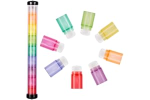 Yoseng 8 Finger Ink Blending Brushes Daubers for Painting, Drawing, Ink, Card Making, Commodities for Finger Painting, Crafter Color Coded Handles Ink Blender Tool Rainbow