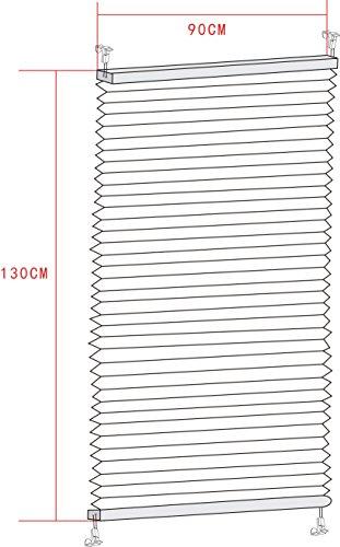 Augou Doppelrollo 90x130cm Vorhänge Duo Rollo Plissee Blickdicht Klemmfix Duorollo Verdunklungsrollos mit Klemmträgern ohne Bohren am Fensterflügel 100% Polyester für Fenster Tür (Weiß) - 2