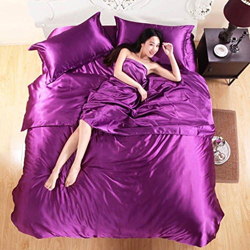 JIUMGNAGFHNMOPL Pure Color Silk/Tencel Silk Sheet/Bed Sheets-O 170x200cm(67x79inch)