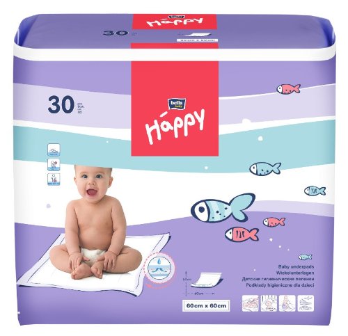 Bella Baby Happy Wickelunterlagen 60x60 cm 30 Stck.