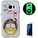 Price comparison product image Samsung Galaxy S7 Silicone Gel Case [with Free Screen Protector],CaseHome [Night Luminous Effect] Green Fluorescent Glow in the Dark Soft Clear Ultra Thin Perfect Fit Shockproof Durable Rubber TPU Slim Case Cover Skin Shell for Samsung Galaxy S7 with Unique Stylish Lovely Colourful Pattern Design-Cute Doll