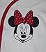 Baby Girls Sleepsuits Baby Grow Pyjamas Disney Minnie Mouse T/b Upto 24 Months (12 months, white with feet)