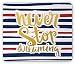 Produktbild Quote Mouse Pad, Grungy Future Expectation Calligraphy Pattern Vintage Sailor Stripe Marine Theme Gaming Mousepad Office Mouse Mat Red Blue Yellow
