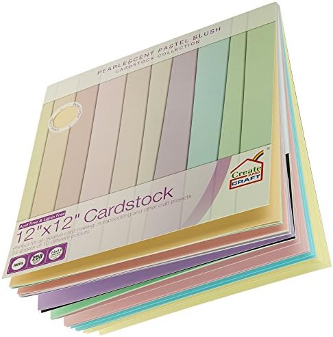 Pastel Create and Craft 12x12 Pearlescent Cardstock