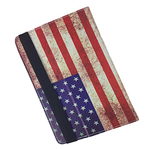 Amazon Kindle Fire HDX 7 / HD 7 Tablet Pc USA Tasche mit Aufstellfunktion – Old look Amerika Flage - 4