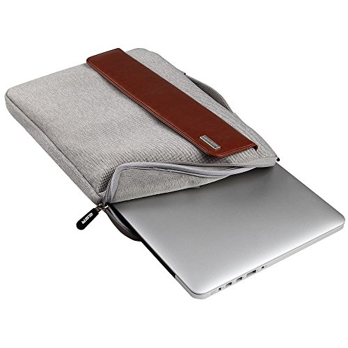 Macbook Tasche, Macbook 12 Hülle, ESR® Macbook 12 Zoll Laptop Tasche Schutzhülle Sleeve für Apple Macbook 12 Zoll (Braun) - 5