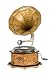 Produktbild aubaho Grammophon Trichtergrammophon für Schellack Platten Gramophone im antik Stil