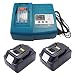 Produktbild Werkzeug Akku 18V und 1,5A Ladegerät für Makita DC 18 RC / DC 18 RA Ladegerät & 2 x Ersetzenakku Makita BL 1830 Akku Li-Ionen 3,0 Ah
