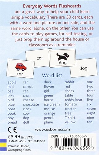 Livres Couvertures de Everyday Words Flashcards