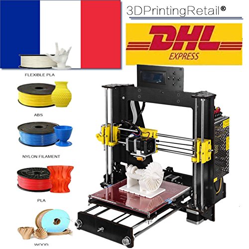 Impresora 3D Abcs Printing A8 Prusa I3 Pro B Kit, Impresora 3D Sin Montar, CNC,Apoyo la diversidad de material Tamaño de Impresión Grande 200 * 200 *180mm