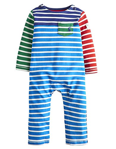 Joules Boys Hotch Potch Babygrow - Electric Blue Stripe
