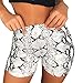Produktbild Mymyguoe Sommer Hotpants Damen Schlange Drucken kurz Leggings Tight Lifting Shorts Teenager Mädchen Stylische Skinny Mini Pants - Shorts - klassisch Trend Urlaub Am Meer Einfach Mode Wild