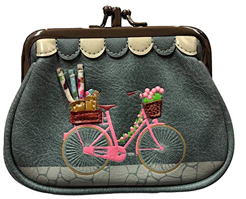 Preisvergleich Produktbild Vendula London Sewing Shop Denim Blue Clipper Coin Purse