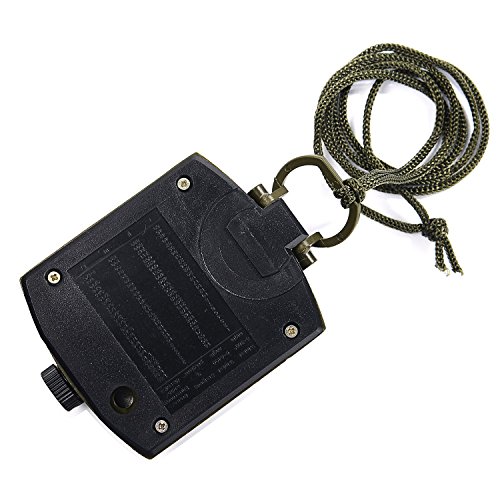 GWHOLE Kompass Militär Marschkompass mit Tasche für Camping, Wanderung, deutsche Anleitung - 6