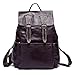 Produktbild HWYP Mens echtes Leder handgefertigt 17-Zoll-Laptop-Rucksack Rucksack Multi Taschen Reise Sporttasche große Echtleder-Rucksack für Laptop Reise Roll Top Rucksack für Männer Frauen-purple