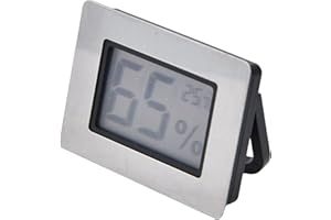JERSS Thermomètre Hygromètre Cave à Vin Cave à Vin Guitare Mètre Thermo Hygromètre intégré avec électronique pour Support LCD Hygromètres