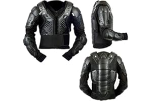 MCW Gear Kids Childrens Body Armour Motocross Motorbike Motorcyle Protection Jacket Motorcycle Body Guard CE Approved Chest Spine Elbow Shoulder Protection (12)