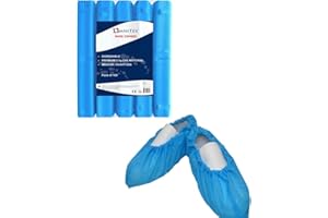 Limdo® 3.5g Premium Disposable Shoe Covers, Strong Floor, Carpet Protectors. Embossed Overshoes. Medium to Heavy Use (50)