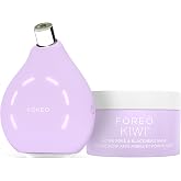 FOREO Smooth &amp; Resurface KIWI derma Mikrodermabrazyon Makinesi - Y&uuml;z i&ccedil;in Siyah Nokta Temizleyici + KIWI Aktif G&ouml;zenek ve Siy