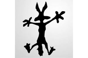 BYRON HOYLE Wile E Coyote Hitting Adesivi Auto Decalcomania In Vinile Decalcomania Die Cut Decalcomanie Divertente Computer Portatile Adesivi Paraurti Regalo