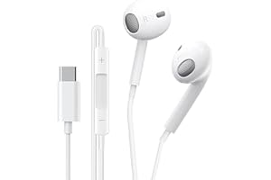 WSPLO USB C Headphones,In Ear Type C Earphones with Mic & Volume Control,Hi-Fi Stereo Wired Earbuds for Samsung Galaxy S23 S22 S21 A53/54,iPhone 15/15 Pro,P40 P30 Mate 20,Google Pixel,Pad Pro 2022,OnePlus