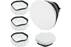 DaKuan SStandard Lot de 4 diffuseurs de lampe en tissu doux pour réflecteurs standard (18 cm)