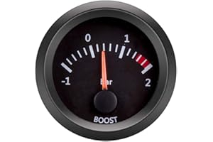 ETOPARS 52mm Automotor Kfz Zeiger Turbo Ladedruckanzeige Messgerät Kit Boost Bar Weiß Lichtanzeige Zeigeranzeige