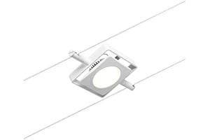 Paulmann 94423 Sistema de cables LED Spot MacLED CC incl. 1x4,5 W, ampliable, blanco, cromo, cable metal, 3000 K