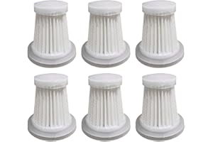 Donkivvy 6 szt. zmywalnych filtrów HEPA filtr zastępczy do mini samochodowego bezprzewodowego odkurzacza ręcznego