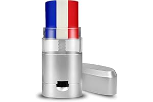 NEDIT Deutschland Fanartikel - Em Fanartikel - 1 Stück Make-up Schwarz/Rot/Gelb - Deutschland Schminkstift - Sportwettbewerb, Verkleidung, Fans (bleu blanc rouge)