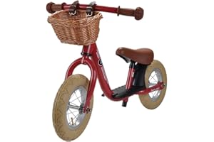 ‎BANDITS & ANGELS Bandits and Angels - Retro Balance Bike with Wicker Basket and Pneumatic Tyres