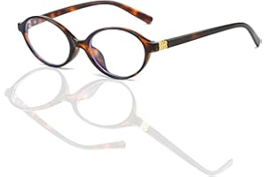 Guyode Ovali Occhiali Luce Blu di Gatto Donna Uomo, Piccoli Versatile Stile Blue Light Glasses Leggeri Moda Retrò, Occhiali per computer Anti Affaticamento con Filtro UV per Computer Gioco Lettura