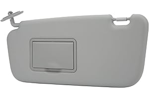 CUEI Parasol para el Lado Izquierdo/Derecho, Parasol Gris para Coche con Espejo, Parasol Derecho del Pasajero/Lado Izquierdo del Conductor de Repuesto para Hyundai Getz 2002-2011