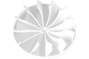 LIRAST Klapa zwrotna z tworzywa sztucznego, Ø 125 mm, do wentylatorów łazienkowych