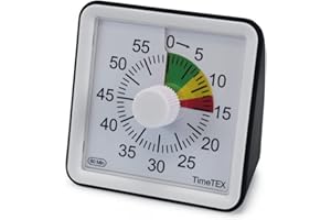 TimeTEX Reloj silencioso Compacto con semáforo