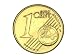 Produktbild 1 Cent "Glückspfennig" mit 24 Karat Gold vergoldet