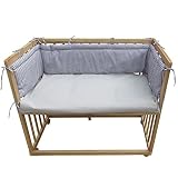 Beistellbett Kinderbett Gitter Himmelbett Babybett Bett Stillbett inkl. 9 tlg. Zubehör - 7