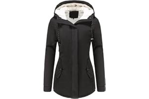 MKIU9 Funktionsjacke Damen 3 In 1 Winterjacke Lang Warm Gefüttert Winterparka Wintermantel Damen Warme Funktionsjacke Steppjacke Lang Steppmantel Warm Gefüttert Sweatshirt Langarm Hoodie Kapuzenpullover