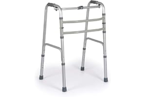 MORETTI IBÉRICA Andador de Aluminio Plegable Sin Ruedas Doble Función Clik