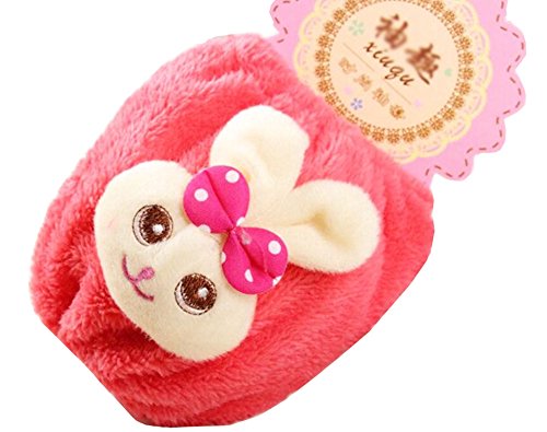 Set of 2 Plush Baby Sleeves Arm/ Foot Covers Baby Clothes Accessories -Rabbit 02