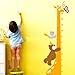 YESURPRISE New PVC Home Art Decor Mural Creative Giraffe Growth chart wall sticker for kid's bedroom cartoon animals Height Chart Nursery Removable Studyroom Sofa Wallpaper Paper House Kids Boys Girls Room Decorative DIY Decoration