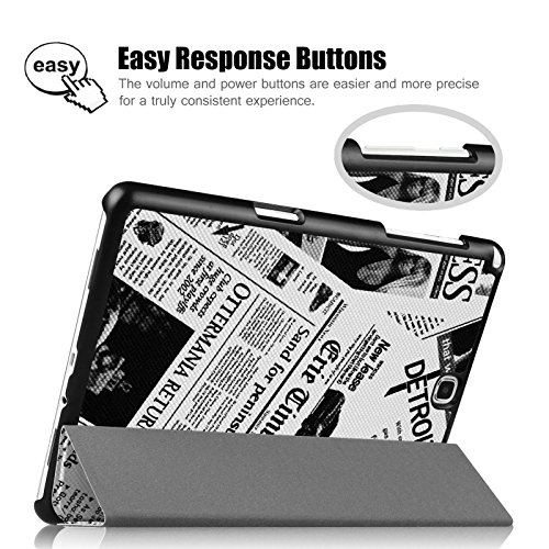 Fintie Samsung Galaxy Tab A 9.7 Hülle Case – Ultra Schlank Superleicht Ständer Smart Shell Cover Schutzhülle Etui Tasche mit Auto Schlaf / Wach Funktion für Samsung Galaxy Tab A 9.7 T550N / T555N 24,6 cm (9,7 Zoll) Tablet-PC, Zeitung - 6